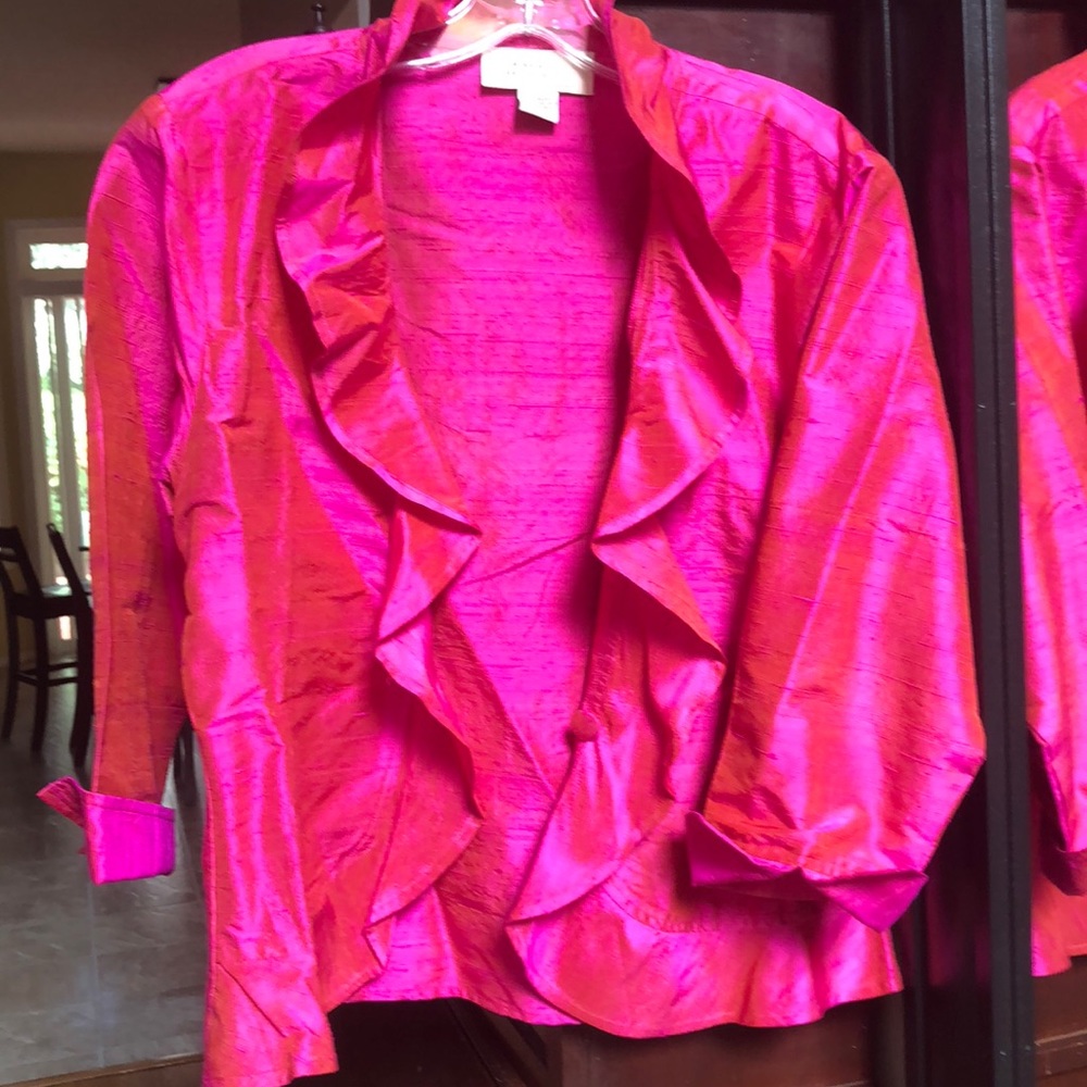 Silk Magenta Iridescent Jacket